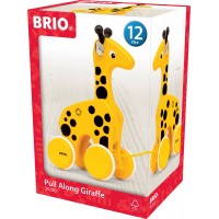 Іграшка-каталка Brio Жираф дерев'яний, 20 см (30200)