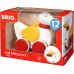 Игрушка-каталка Brio Утка деревянная, 17 см (30323) title=