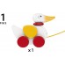 Игрушка-каталка Brio Утка деревянная, 17 см (30323) title=
