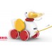 Игрушка-каталка Brio Утка деревянная, 17 см (30323) title=