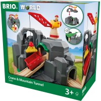 Ігровий набір для залізниці BRIO Тунель із підйомним краном (33889)