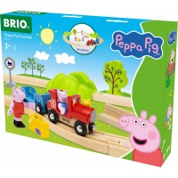 Игровой набор Brio Peppa Pig детская железная дорога с поездом и фигурками (36123)