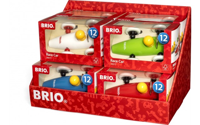Гоночна дерев'яна машинка BRIO в асорт. (30077)