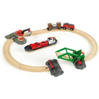 Детская железная дорога BRIO Порт с паромом (33061)