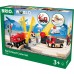 Детская железная дорога BRIO c переездом и подъемным краном (33208) title=