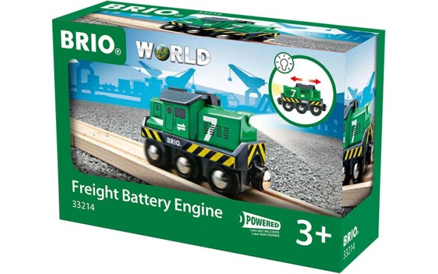 Іграшка локомотив на батарейках для залізниці BRIO (33214)