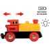Игрушечный товарный паровоз на батарейках BRIO со светом (33319) title=