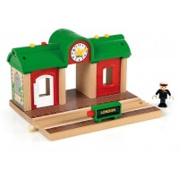Игрушка железнодорожная станция BRIO с функцией записи голоса (33578)