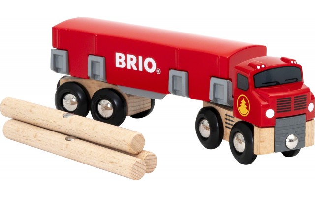 Игрушка грузовик-лесовоз BRIO с грузом (33657)