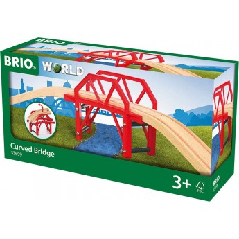 Дерев'яний вигнутий міст для залізниці BRIO (33699)