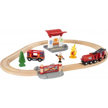 Детская железная дорога BRIO Пожарная станция (33815)