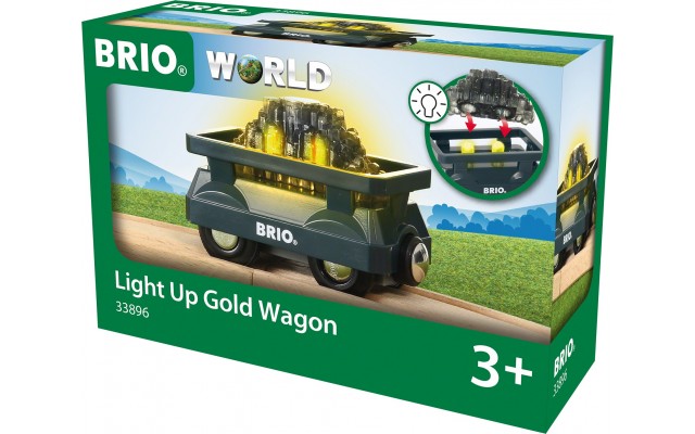 Игрушка вагончик BRIO со светящимся грузом (33896)