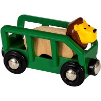 Игрушка вагончик BRIO с фигуркой льва (33966)