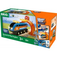 Игрушка локомотив BRIO Smart Tech с интерактивным тоннелем и звукозаписью (33971)