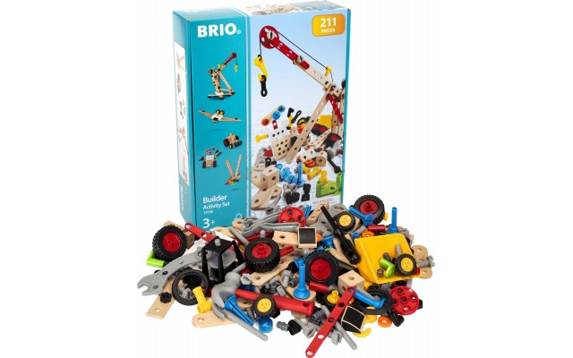 Конструктор BRIO Builder с болтами, гайками и инструментом, 211 деталей (34588)