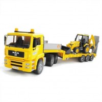 Игрушка Bruder тягач MAN с экскаватором JCB MIDI CX (01654)