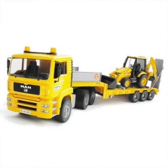 Іграшка тягач MAN з екскаватором JCB MIDI CX (01654)