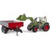 Іграшка Bruder трактор Fendt Vario 211 з причепом та навантажувачем (02182) title=