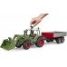 Іграшка Bruder трактор Fendt Vario 211 з причепом та навантажувачем (02182) title=