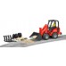 Игрушка Bruder погрузчик Schaffer Compact 2034 с фигуркой, вилами и поддоном (02191)  title=