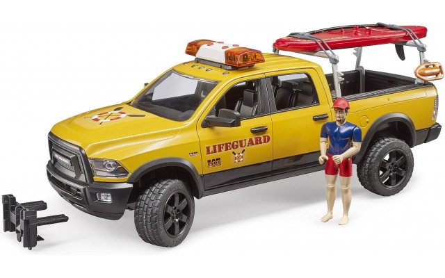 Машинка Bruder джип водных спасателей RAM 2500 Power с фигуркой (02506)
