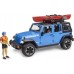 Игрушка Bruder внедорожник Jeep Wrangler Unlimited Rubicon с каяком и фигуркой (02529) title=