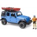 Игрушка Bruder внедорожник Jeep Wrangler Unlimited Rubicon с каяком и фигуркой (02529) title=