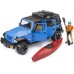 Игрушка Bruder внедорожник Jeep Wrangler Unlimited Rubicon с каяком и фигуркой (02529) title=