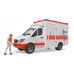 Машинка Bruder скорая помощь Mercedes Sprinter с водителем (02536) title=