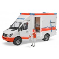 Машинка Bruder швидка допомога Mercedes Sprinter з водієм (02536)