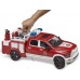 Машинка Bruder пожарный джип Dodge RAM 2500 с водой, светом, звуком (02544) title=