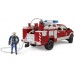 Машинка Bruder пожарный джип Dodge RAM 2500 с водой, светом, звуком (02544) title=