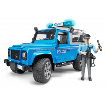 Игрушка Bruder внедорожник Land Rover с фигуркой полицейского (02597)