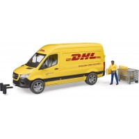 Машинка Bruder фургон Mercedes Sprinter DHL с водителем и аксессуарами  (02671)