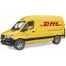 Машинка Bruder фургон Mercedes Sprinter DHL з водієм і аксесуарами (02671) title=