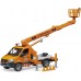 Игрушка Bruder автовышка Mercedes с телескопической платформой и сиреной (02679) title=