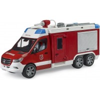 Игрушка Bruder пожарная машина Mercedes с помпой для воды, свет и звук (02680)