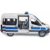 Машинка Bruder полицейский микроавтобус Mercedes Sprinter с фигуркой и мигалками (02683) title=
