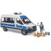 Машинка Bruder полицейский микроавтобус Mercedes Sprinter с фигуркой и мигалками (02683) title=