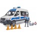 Машинка Bruder полицейский микроавтобус Mercedes Sprinter с фигуркой и мигалками (02683) title=