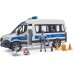 Машинка Bruder полицейский микроавтобус Mercedes Sprinter с фигуркой и мигалками (02683) title=