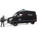 Машинка Bruder полицейский микроавтобус спецназа Mercedes Sprinter с фигуркой и мигалками (02685) title=