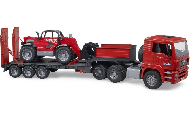 Іграшка тягач MAN TGA з навантажувачем Manitou (02774)