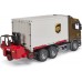 Игрушка Bruder логистический фургон UPS Scania Super 560R с погрузчиком (03582) title=