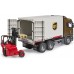 Игрушка Bruder логистический фургон UPS Scania Super 560R с погрузчиком (03582) title=