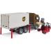 Игрушка Bruder логистический фургон UPS Scania Super 560R с погрузчиком (03582) title=