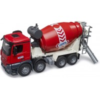 Игрушка Bruder бетономешалка Mercedes Arocs красный (03655)