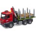 Іграшка Bruder лісовоз Mercedes Arocs з краном та колодами (03669) title=