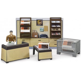 Игровой набор Bruder Почтовое отделение UPS с фигуркой (62250)