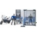 Игровой набор Bruder Полицейский участок с фигурками и мотоциклом (62732) title=